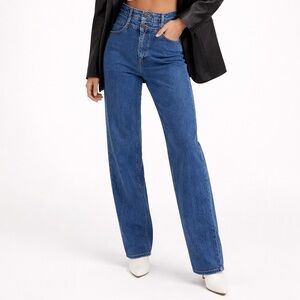 Sandro Paris double waist Blue Denim Jeans